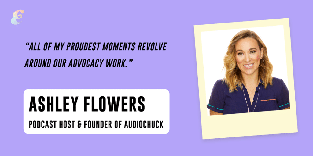 Ashley Flowers' Audiochuck's Success