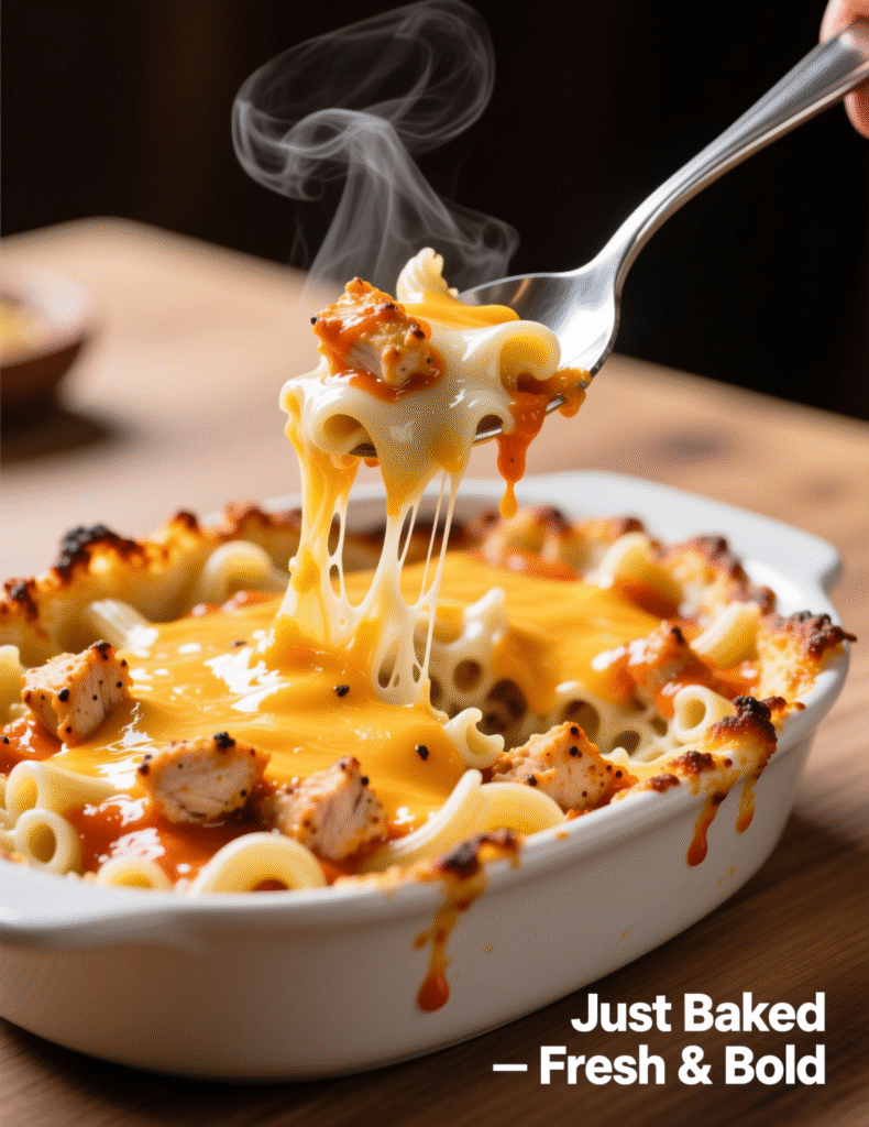 Irresistible Buffalo Chicken Mac and Cheese Recipe for 8 Servings
