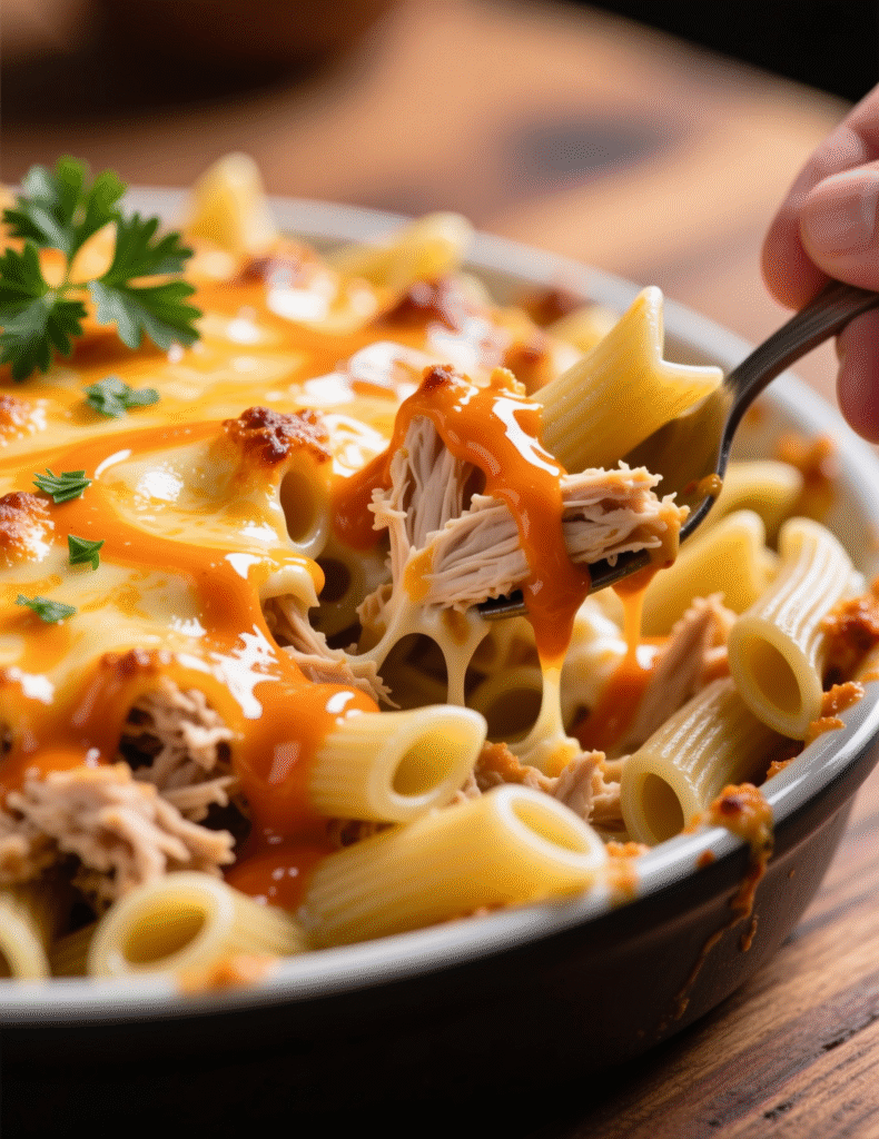 Irresistible Buffalo Chicken Mac and Cheese Recipe for 8 Servings