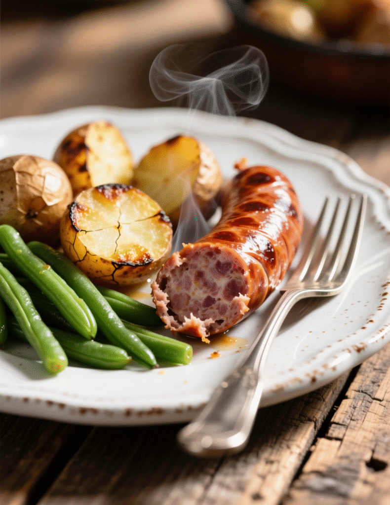 Kielbasa, Green Beans & Potatoes: A Hearty 4-Serving Recipe