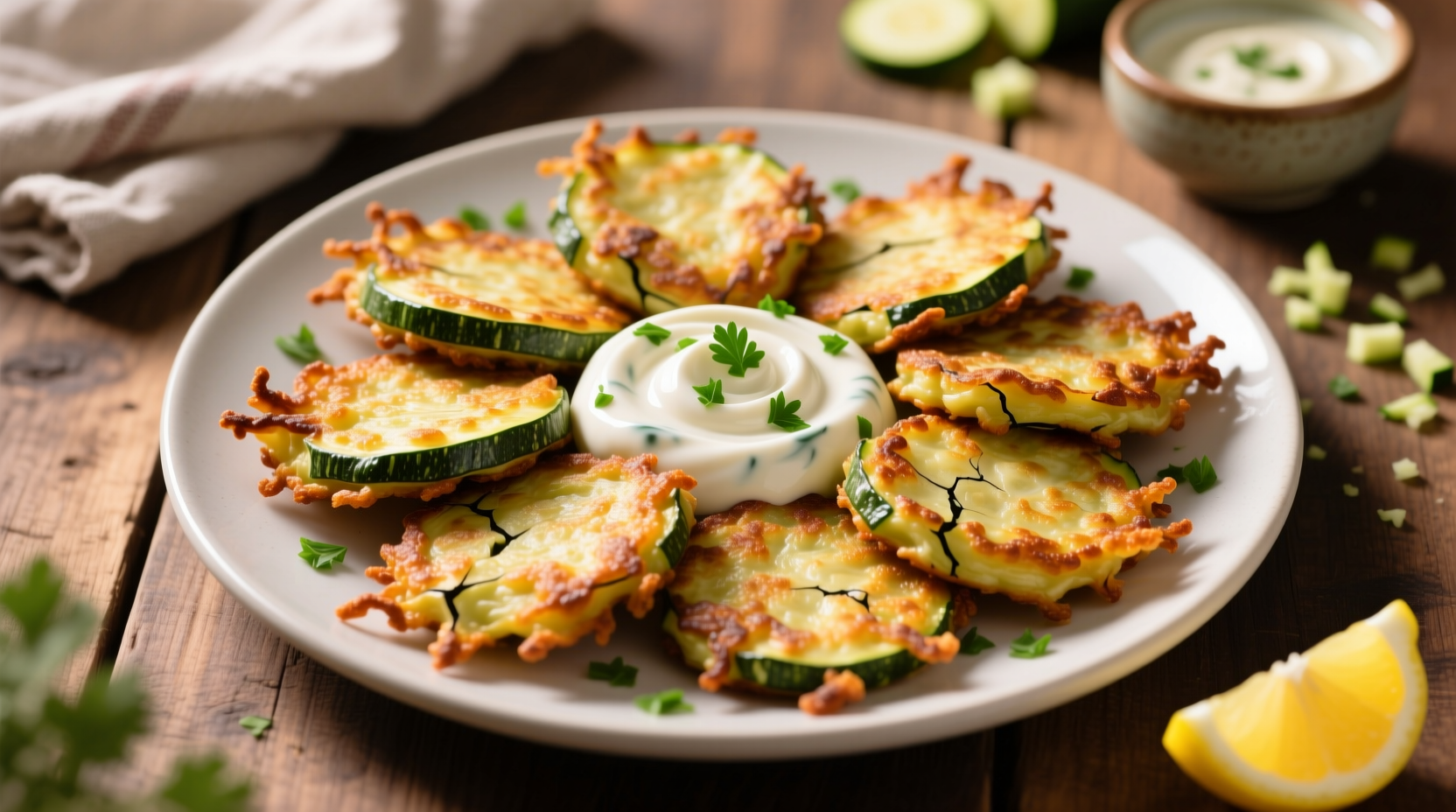 Crispy Zucchini Fritters Recipe (8 Servings): A Golden Bite of Perfection