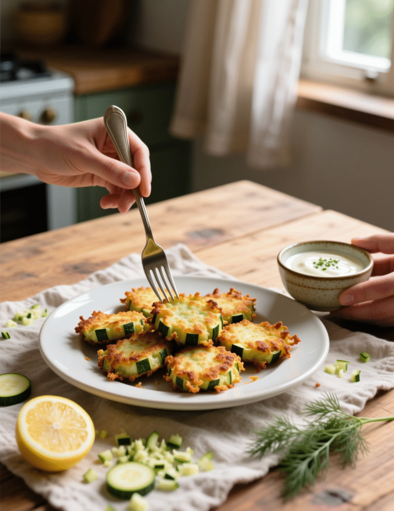 Crispy Zucchini Fritters Recipe (8 Servings): A Golden Bite of Perfection