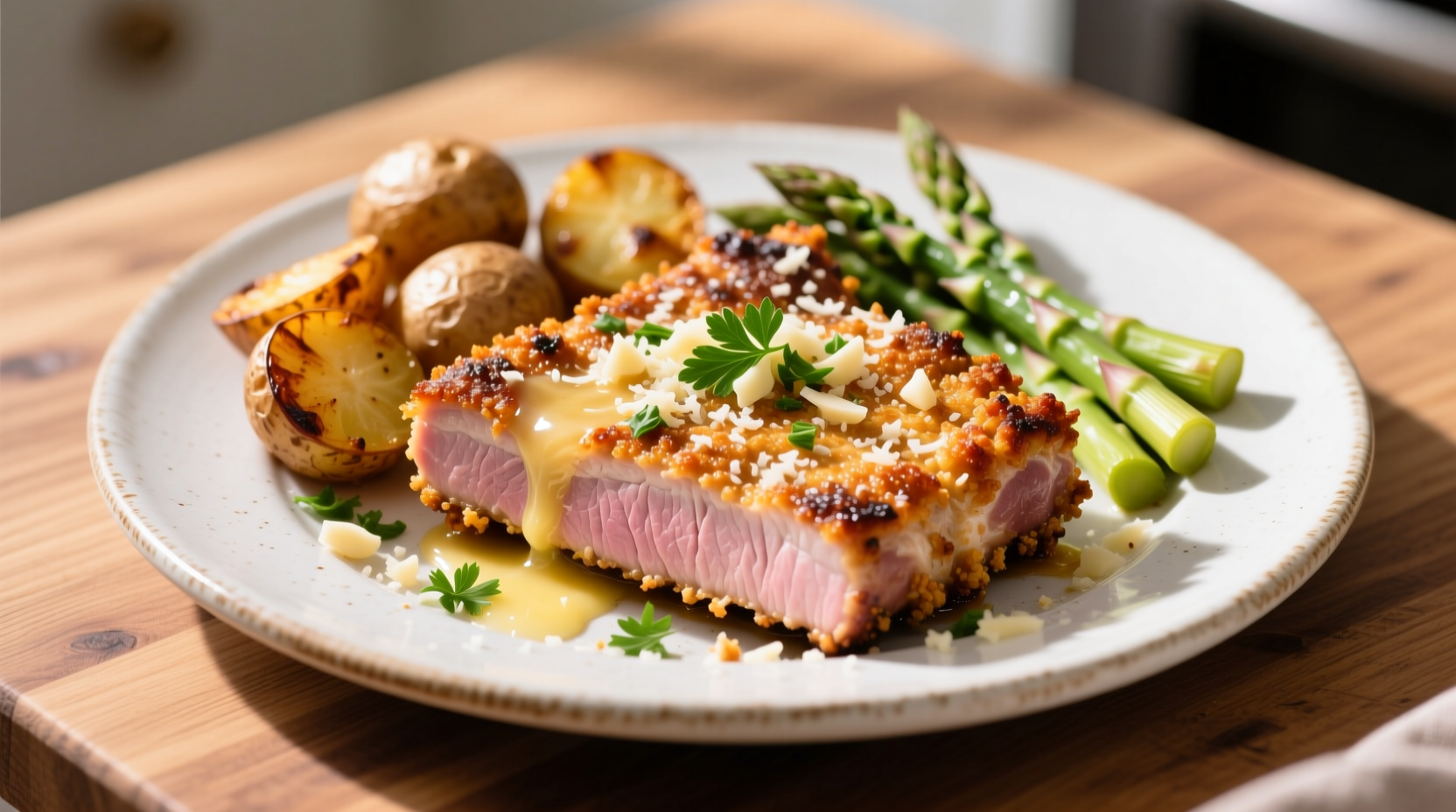 Air Fryer Garlic Parmesan Crusted Pork Chops Recipe – Crispy, Juicy, and Bursting with Flavor