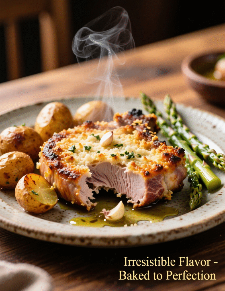 Air Fryer Garlic Parmesan Crusted Pork Chops Recipe – Crispy, Juicy, and Bursting with Flavor