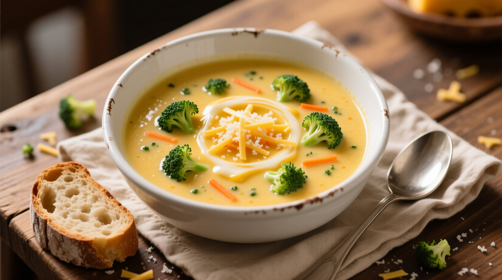 The BEST Easy Slow Cooker Broccoli Cheese Soup Recipe (6 Servings)