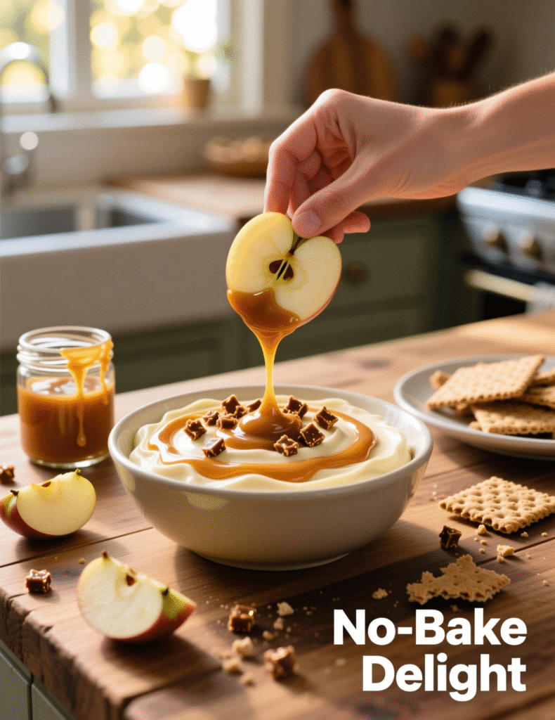 Cream Cheese Caramel Apple Dip Recipe | Easy No-Bake Dessert (12 Servings)