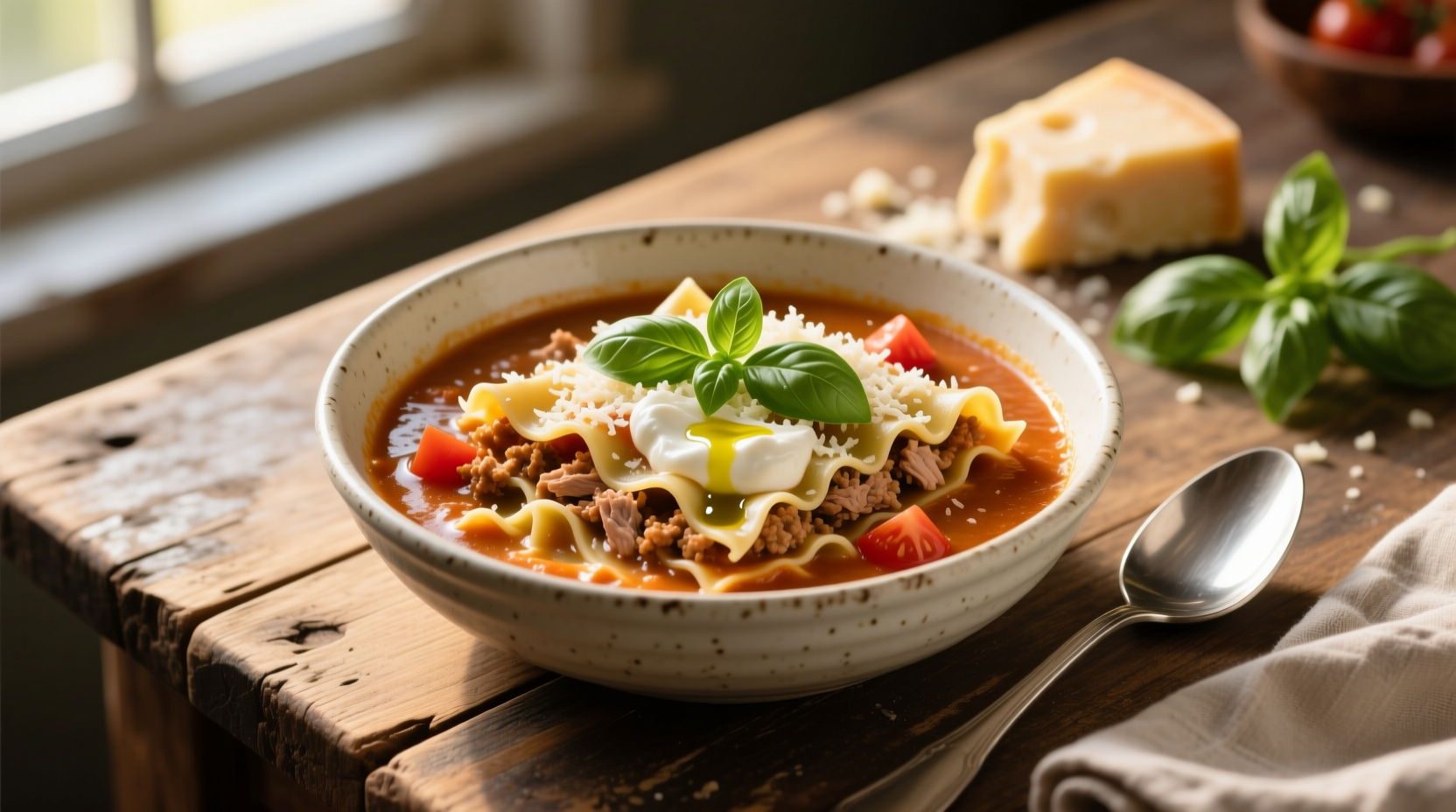High-Protein Lasagna Soup Recipe (One-Pot, 40-Minute Meal) — 6 Servings