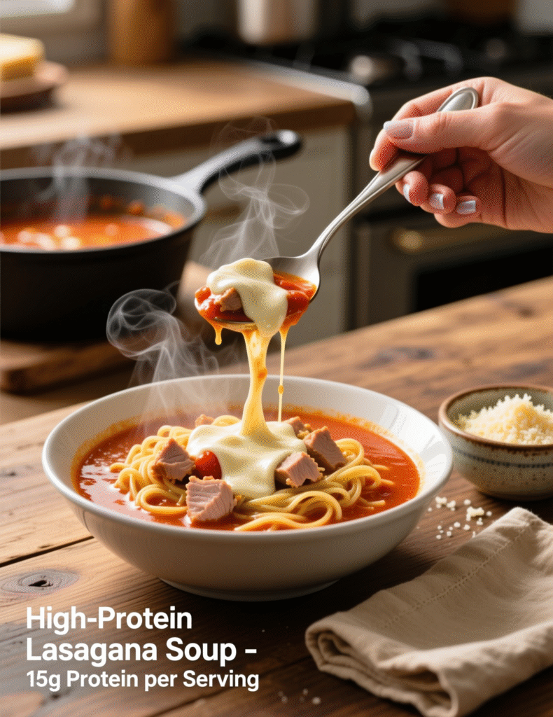 High-Protein Lasagna Soup Recipe (One-Pot, 40-Minute Meal) — 6 Servings
