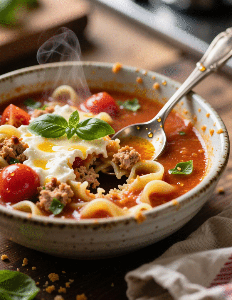 High-Protein Lasagna Soup Recipe (One-Pot, 40-Minute Meal) — 6 Servings