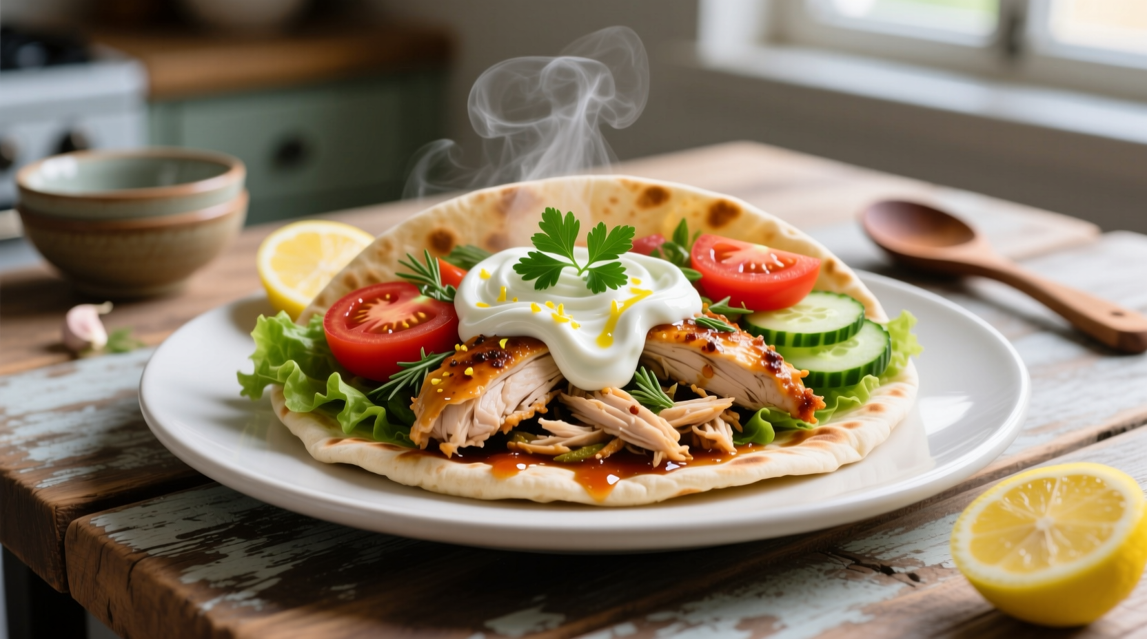 Ultimate Crockpot Greek Chicken Gyros Recipe: Juicy, Delicious Delight (6 Servings)